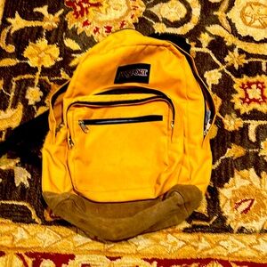 Jansport original yellow backpack yellow